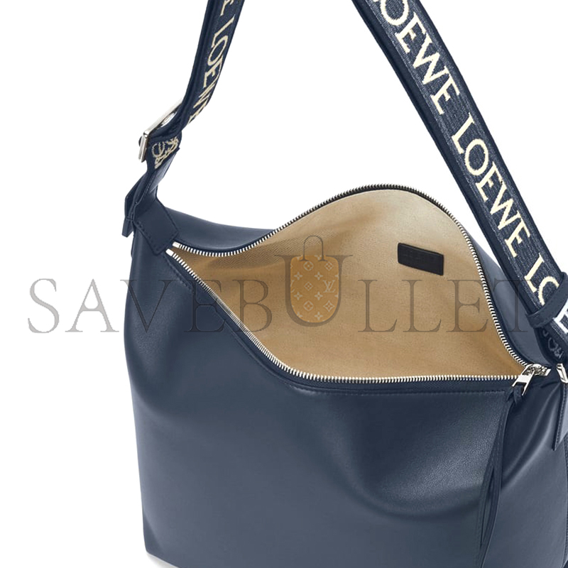 l0ew* cubi crossbody bag in S*pple smooth calfskin and jacquard b906k70x01 (44*30*18cm)